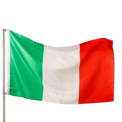 PHENO FLAGS Flagge Premium Italien Flagge 90 x 150 cm Italy Fahne italienische (Hissflagge für Fahnenmast), Inkl. 2 Messing Ösen