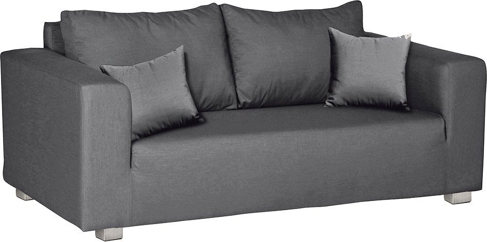 Fink 2-Sitzer CARLO, für Outdoor geeignet, UV beständig, Breite 186 cm grau meliert | Einzelsofas