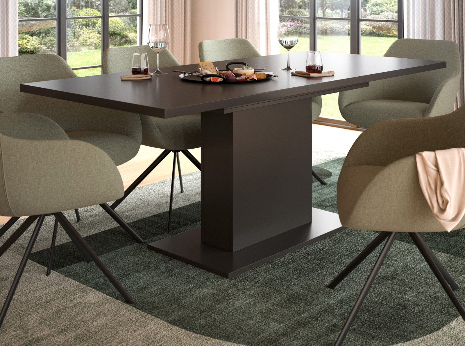 Inn.Furn Säulen-Esstisch Home-X (Küchentisch in matt günstig online kaufen