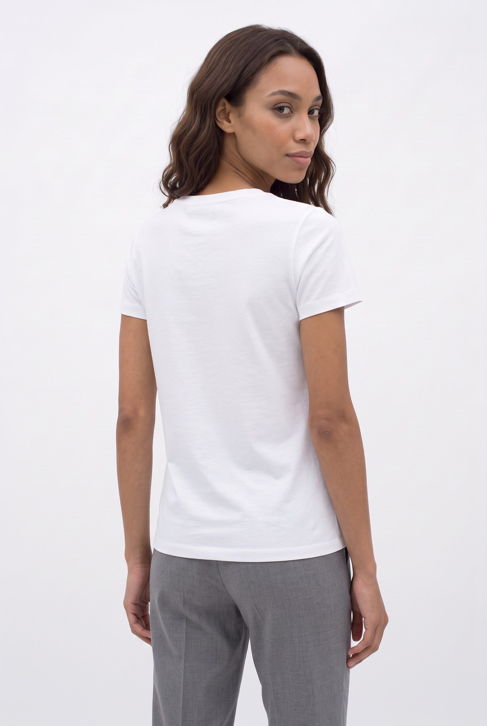 BOSS ORANGE T-Shirt Elove Premium Damenmode in Baumwollqualität, Slim Fit – Bild 2 von 5