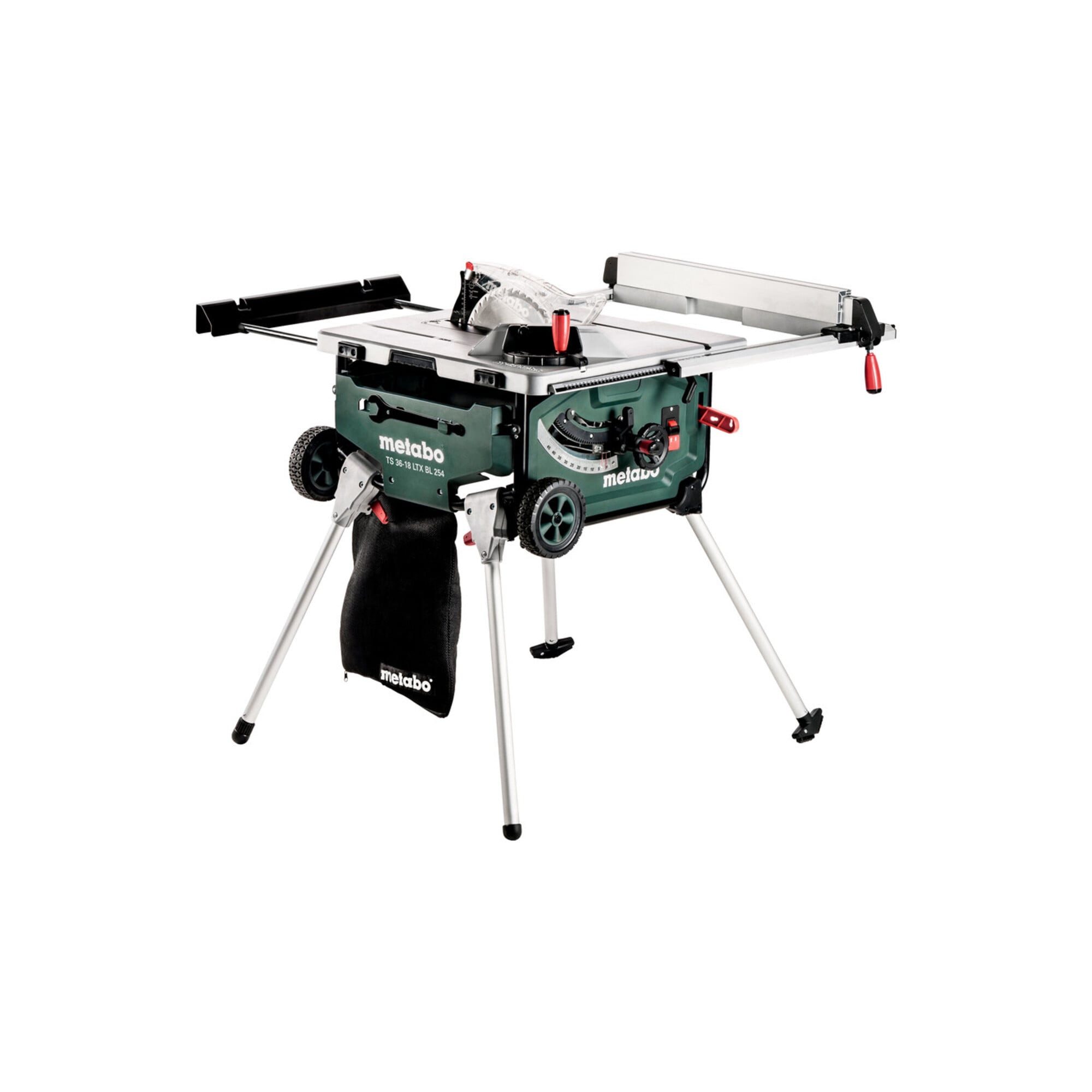metabo Akku-Tischkreissäge Metabo Akku-Tischkreissäge TS 36-18 LTX BL 254 mit Untergestell und