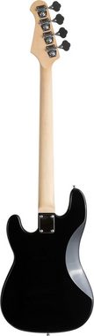 Rocktile E-Bass Puncher Preci Style Elektrobass (Bassgitarre Student Set), Student-Set, inkl. Gitarrengurt, Kabel & E-Bass Schule, Mensur: Longscale, inkl. Gurt, Kabel & Schule