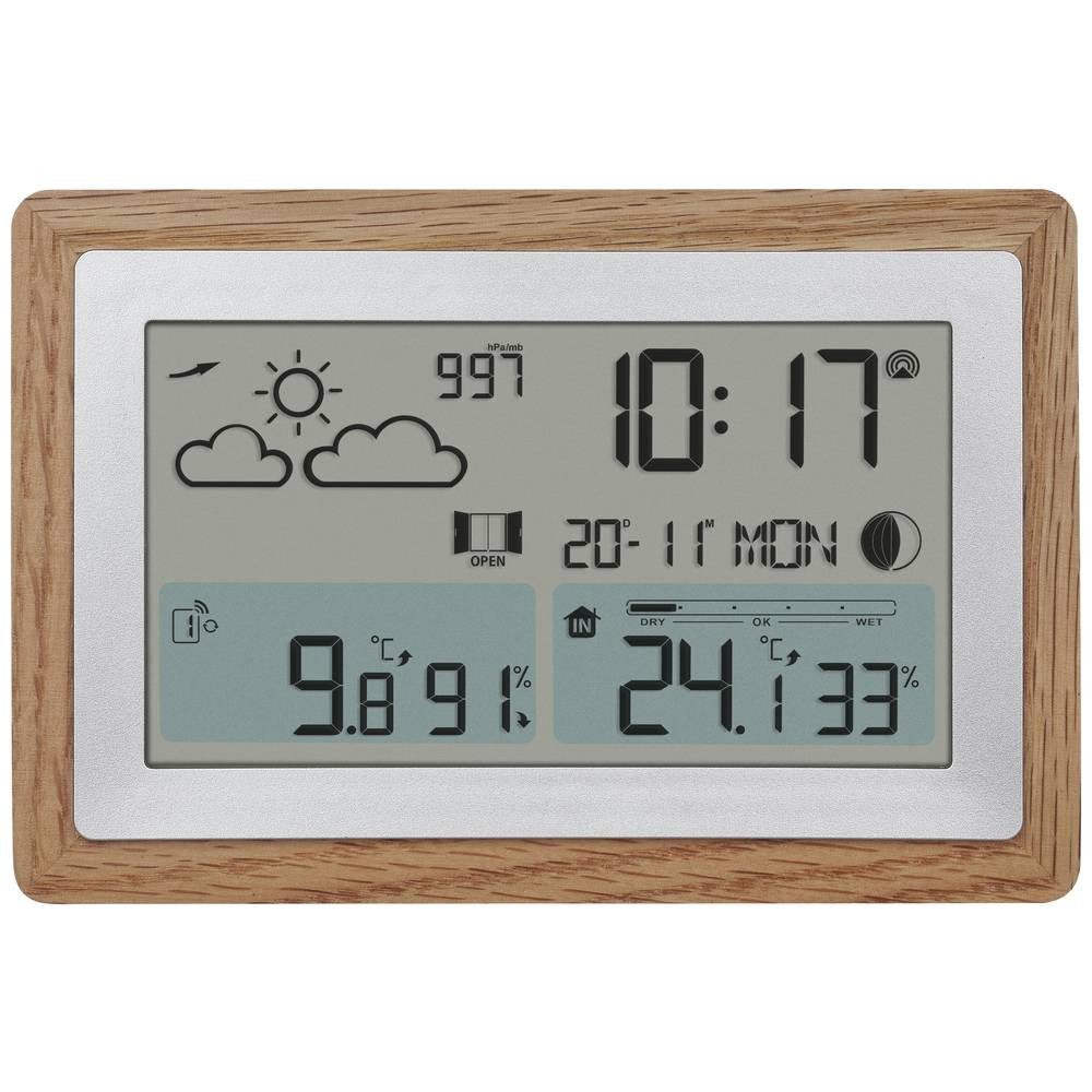 TFA Dostmann aus Eichenholz 35.1167.54 Wetterstation