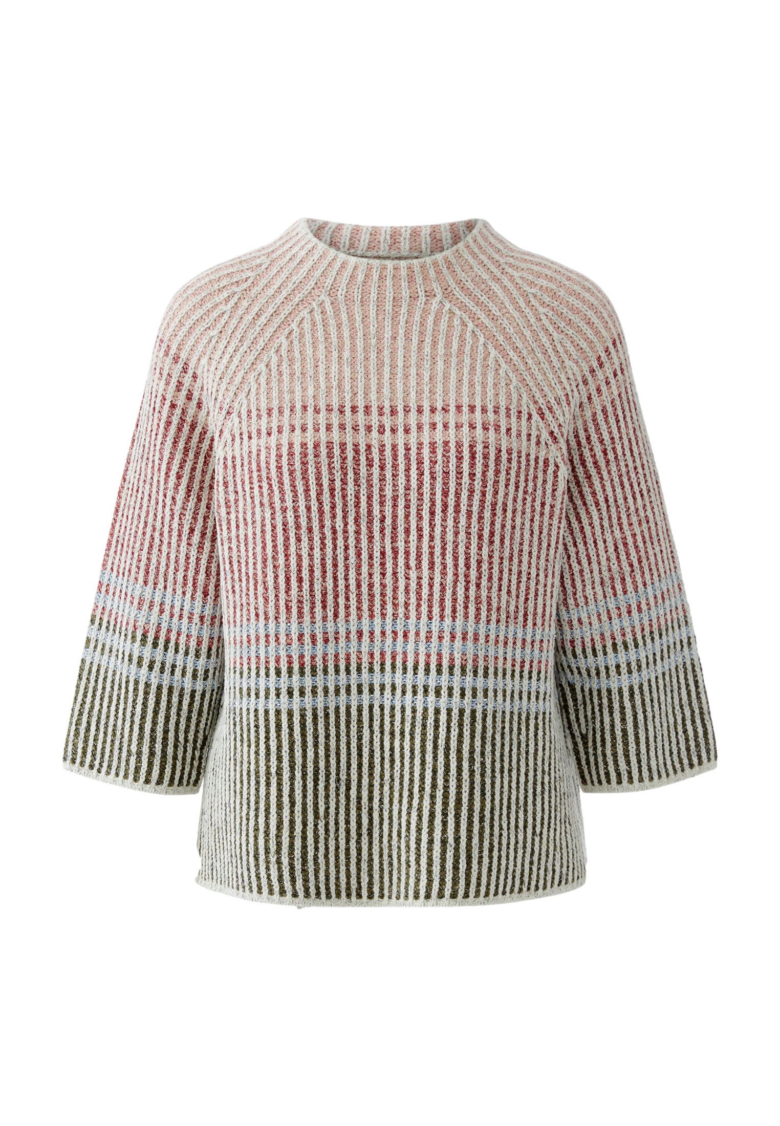 Oui Rundhalspullover Pullover