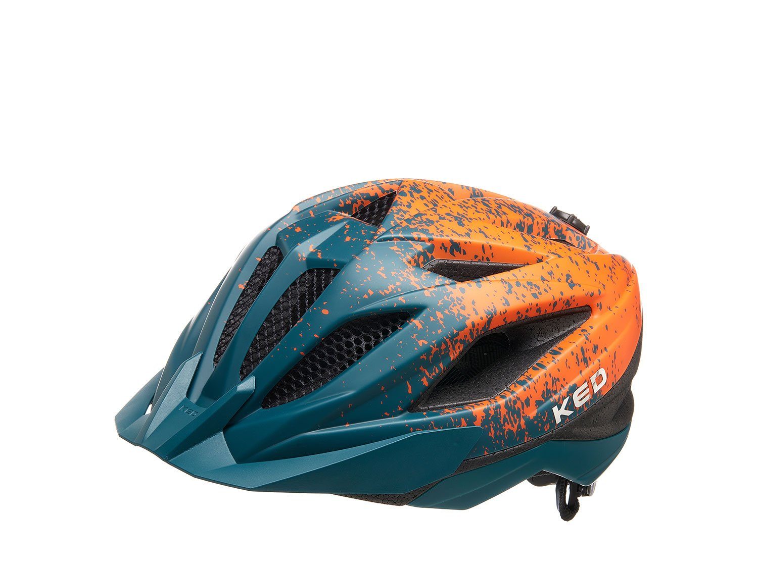 KED Kinderhelm Street Junior, green orange 49-55 cm