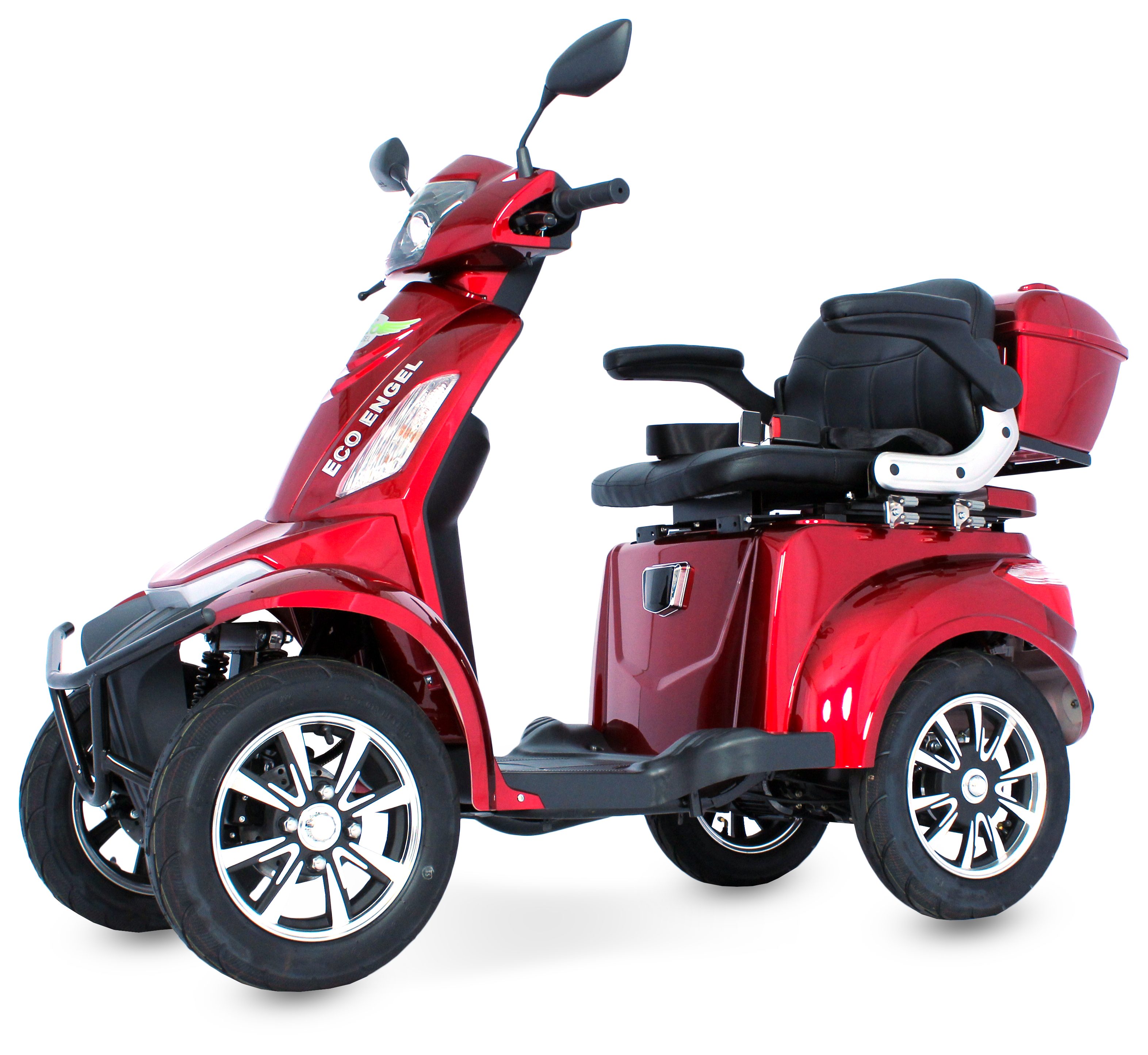 ECO ENGEL Elektromobil ELEKTROMOBIL ECO ENGEL 531 ROT 1000 WATT MOTOR 4 RAD 25 KM/H Topcase, 1000,00 W, 25,00 km/h, inkl.Topcase