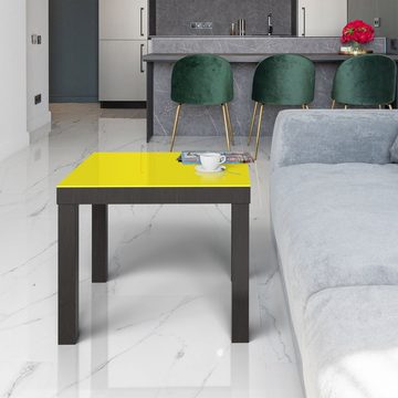 DEQORI Couchtisch 'Unifarben - Gelb', Glas Beistelltisch Glastisch modern