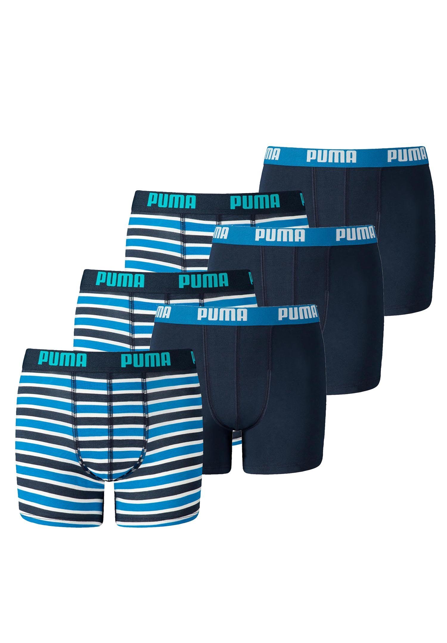 PUMA Boxershorts JUNGEN BASIC BOXER Printed Stripes 2P