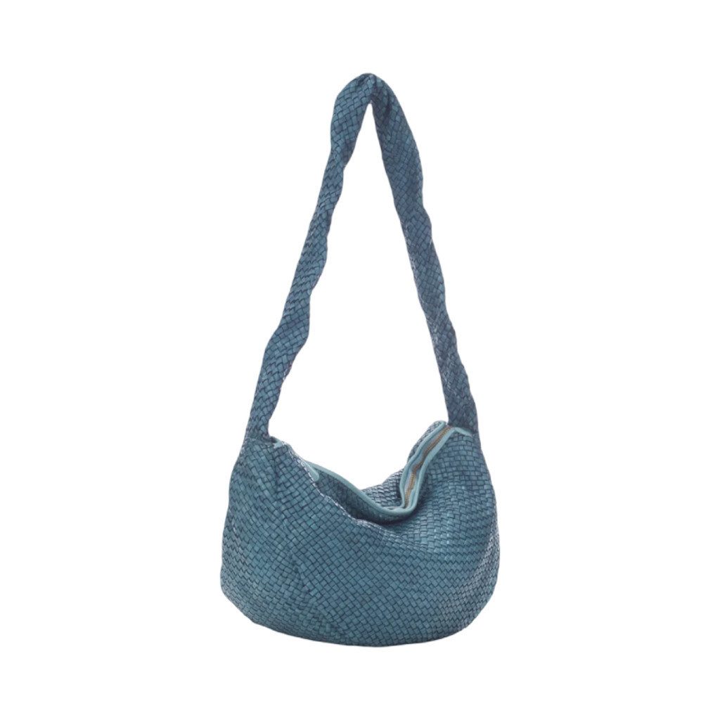 BZNA Shopper Greta Designer Handtasche Schultertasche, Geflochtenes Leder