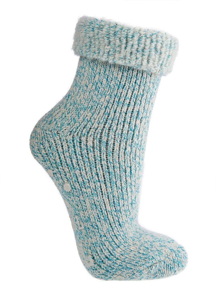 ABS-Socken 2 Paar ABS-Stoppersocken Wollsocken für Damen mit Umschlag