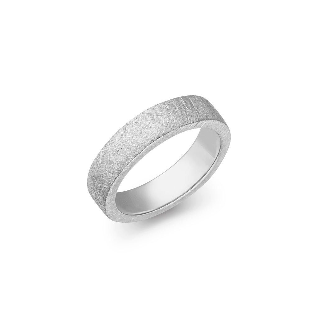 SKIELKA DESIGNSCHMUCK Silberring Silber Ring "Simple" 6 mm (Sterling Silber 925) (1-tlg), hochwertige Goldschmiedearbeit aus Deutschland