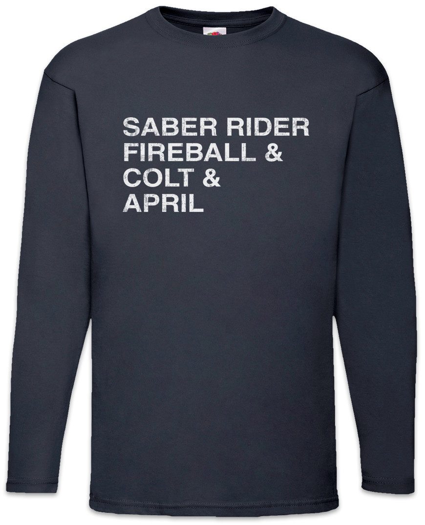 Langarmshirt Saber Names Langarm T-Shirt Sabre TV Cartoon Rider Starsheriffs Star
