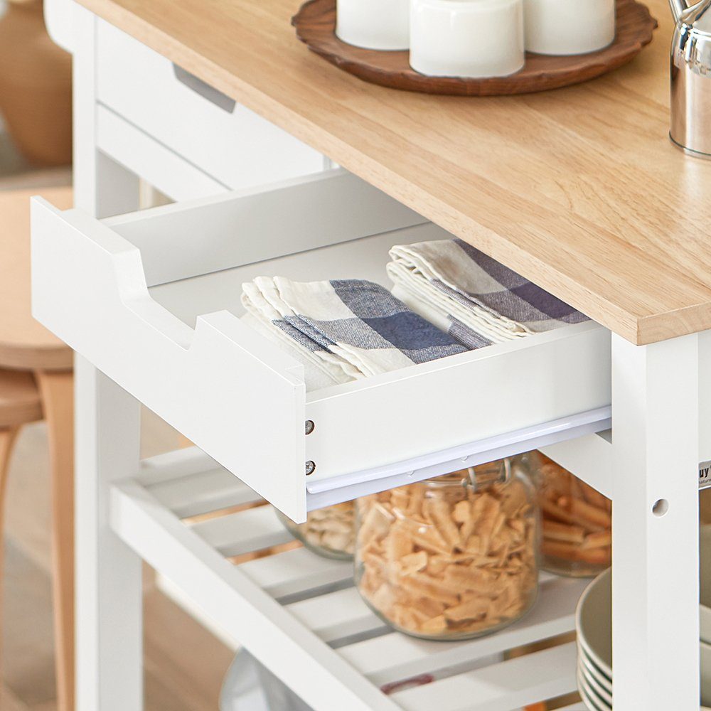 SoBuy Küchenwagen FKW67, Servierwagen Rollwagen Küchenschrank