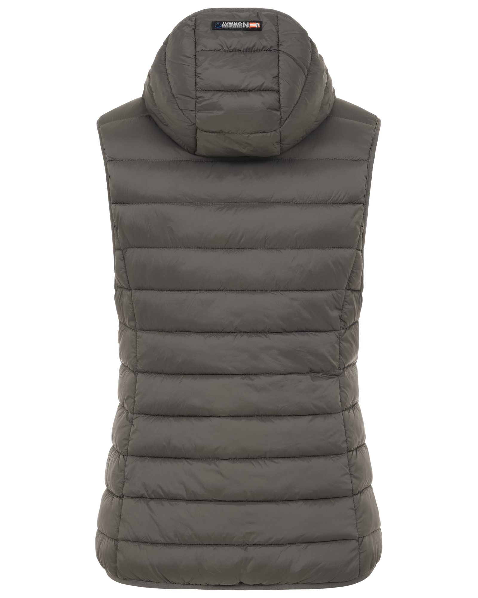 Geographical Norway Steppweste Damen Steppweste mit Kapuze Frühlings sportlich Übergangs Weste Herbst