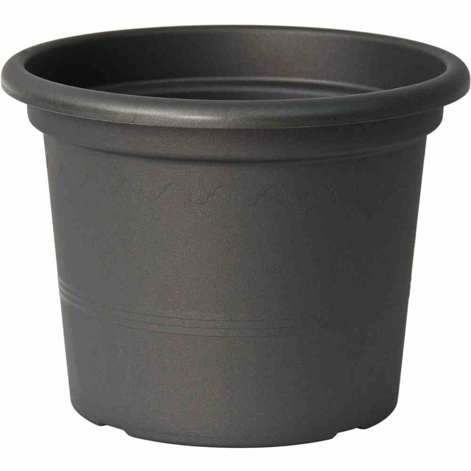 euro3plast Pflanzkübel Pflanzkübel Geo 45x34cm anthrazit Blumenkübel Blumentopf Kübel Blumen