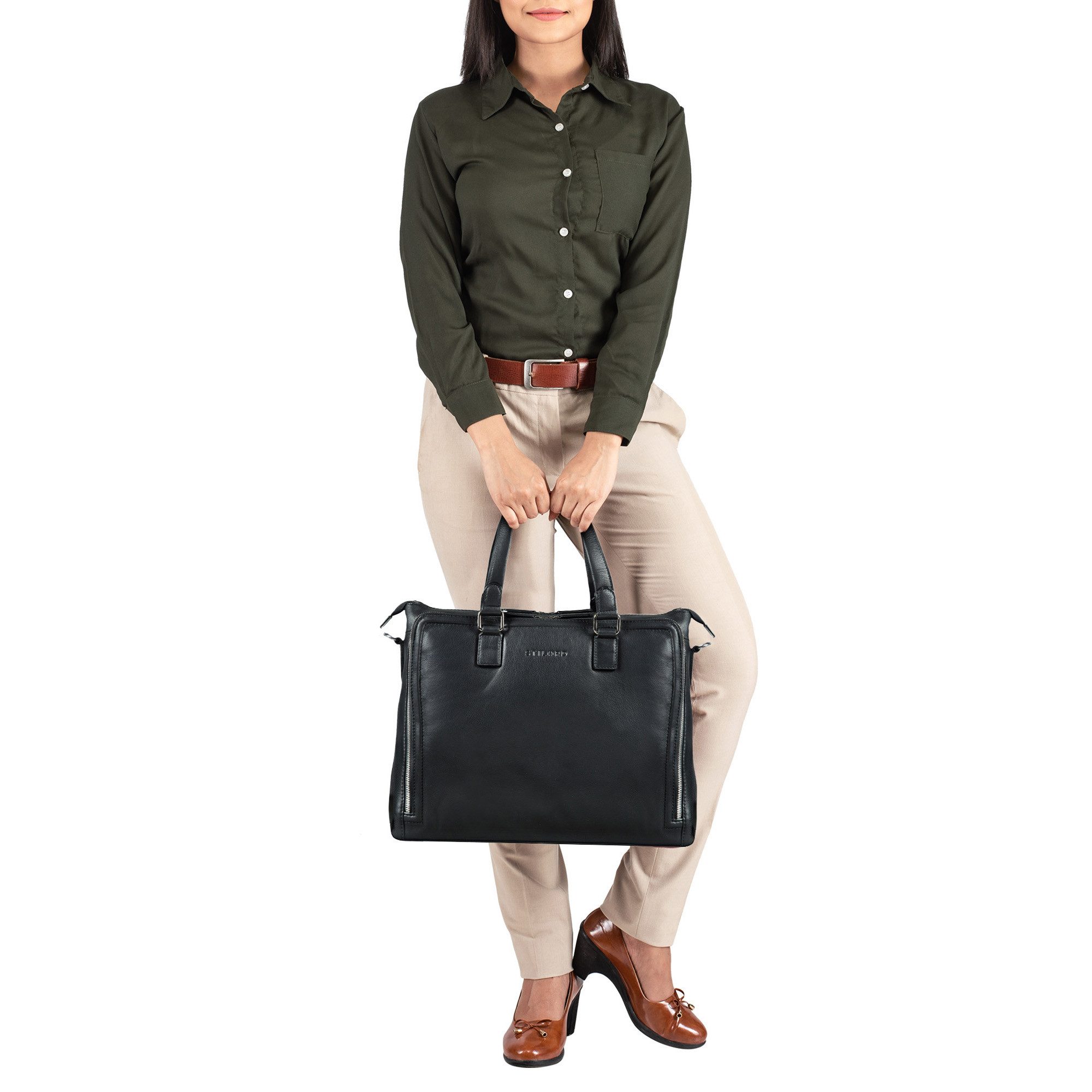 STILORD Handtasche "Claire" Businesstasche Damen Leder