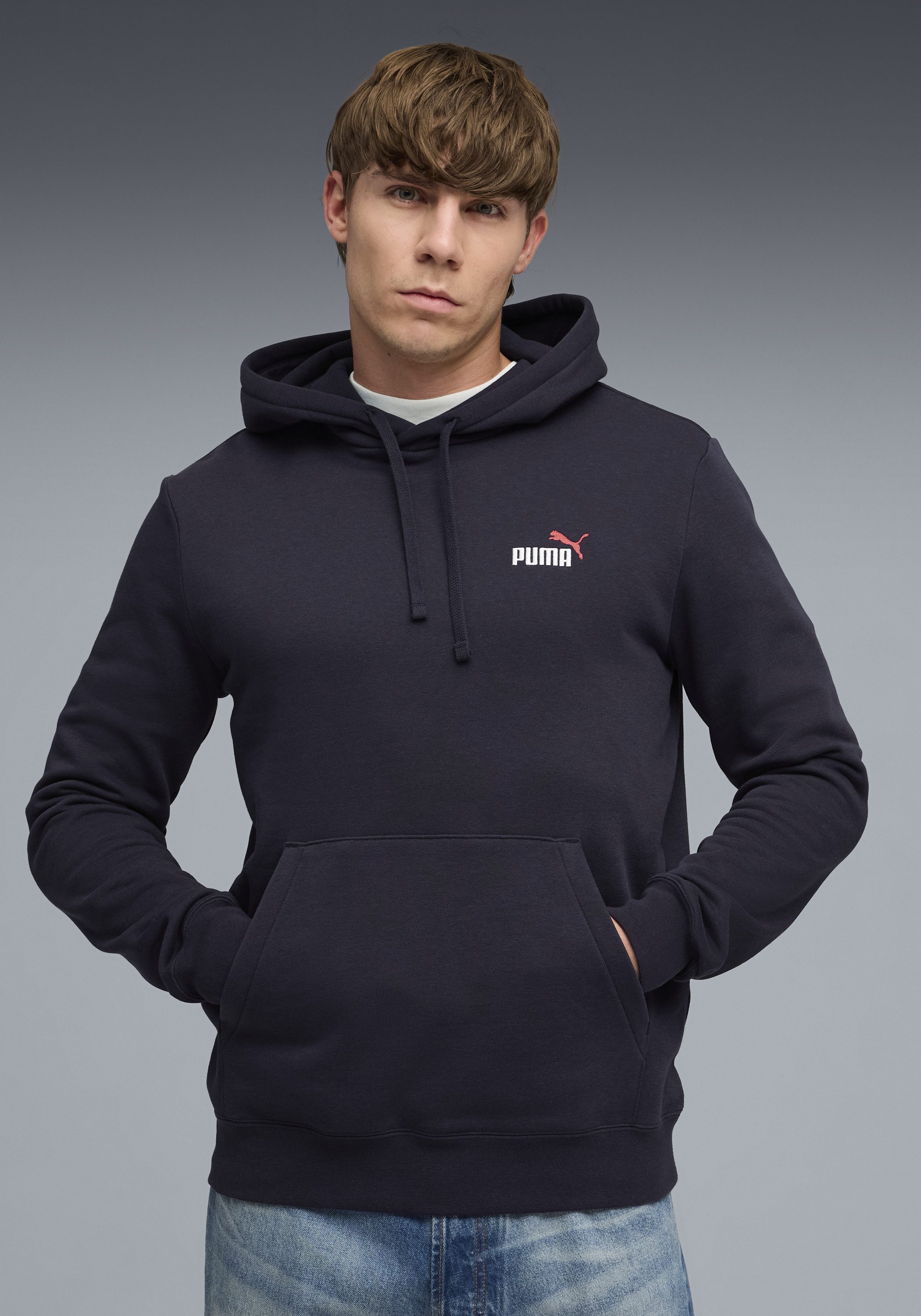 PUMA Kapuzensweatshirt ESS 2 COLOR SMALL NO. 1 LOGO HOODIE FL Regular Fit, günstig online kaufen