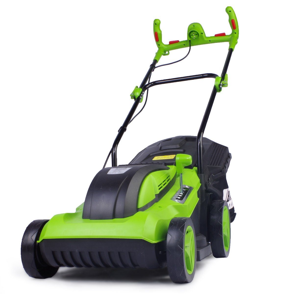 BRAST electric lawnmower, 1800 watts, 38 cm cutting width, 45L grass catcher
