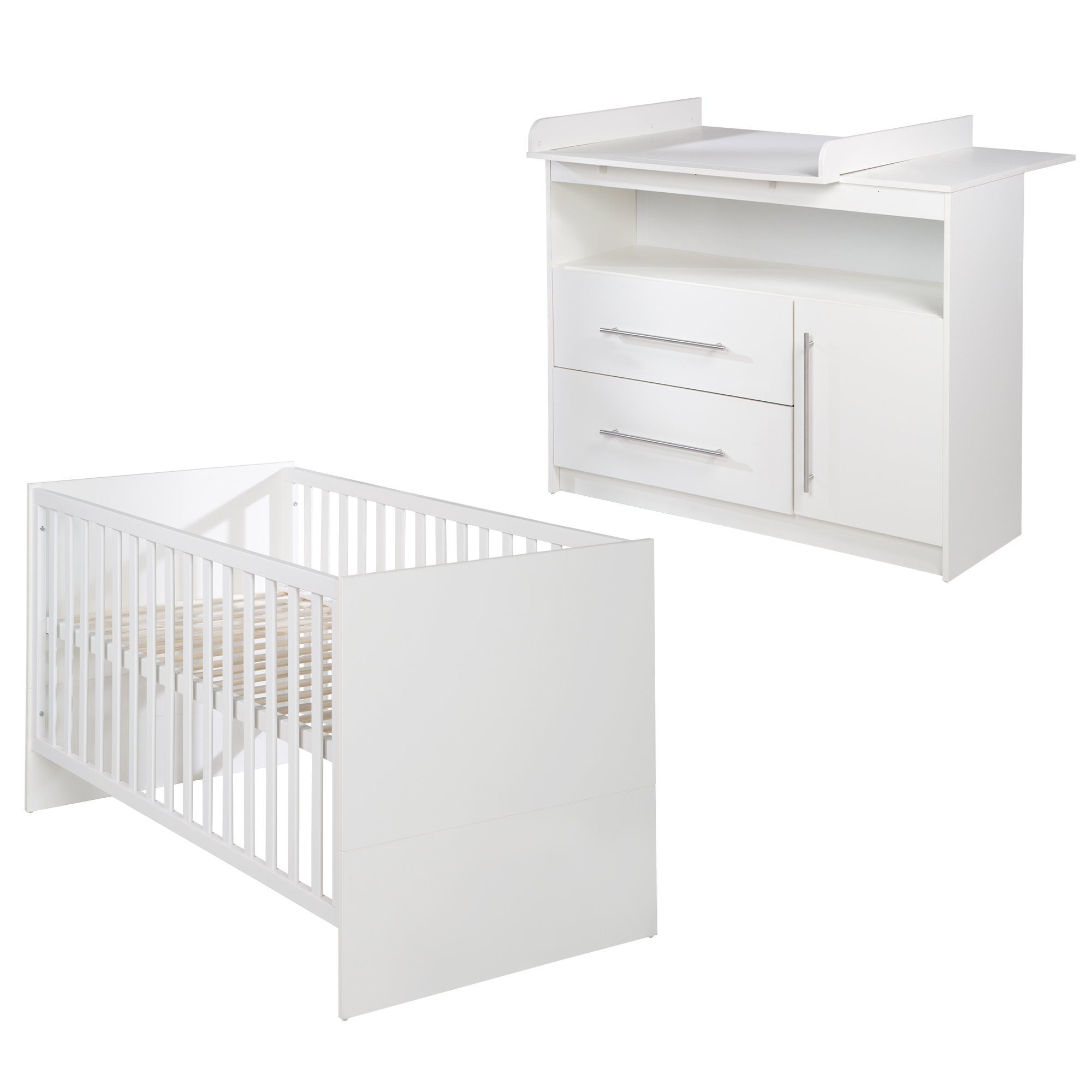 roba® Babyzimmer-Komplettset Maren 2-teilig, Kombi-Kinderbett & breite Wick günstig online kaufen