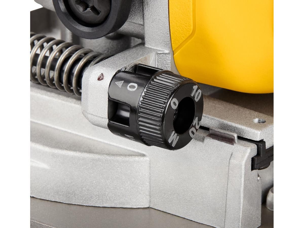 DeWalt Flachdübelfräse 18V, Basisversion, 18 in V, (Set, ohne Akku und Ladegerät), ohne Akku und Ladegerät, max. Fräs-Ø: 102 mm, max. Frästiefe: 20mm