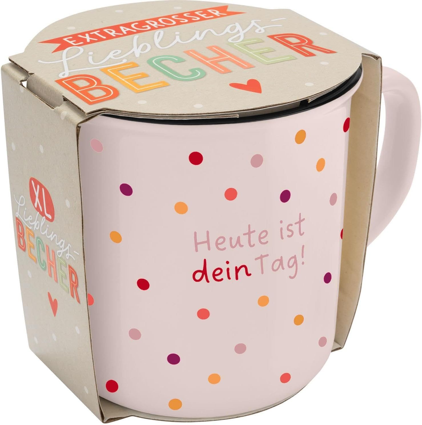 Sheepworld Tasse XL Tasse Tee- Kaffeetasse Kaffeebecher 55cl Geschenk Sheepworld DEIN, Porzellan – Bild 4 von 4