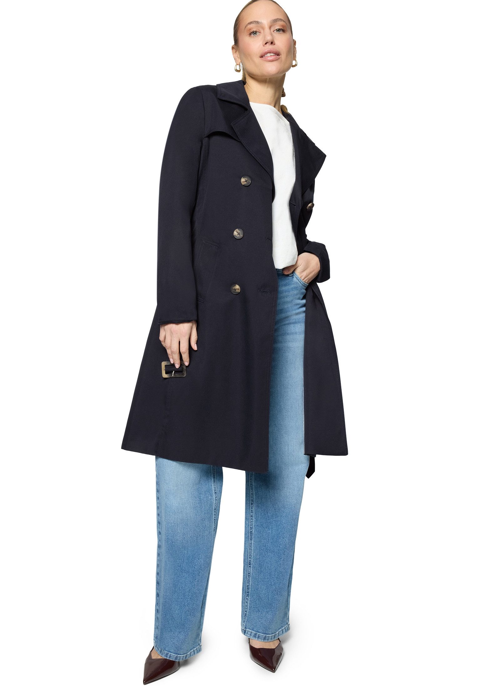 Zero Trenchcoat Damen mit Gürtel