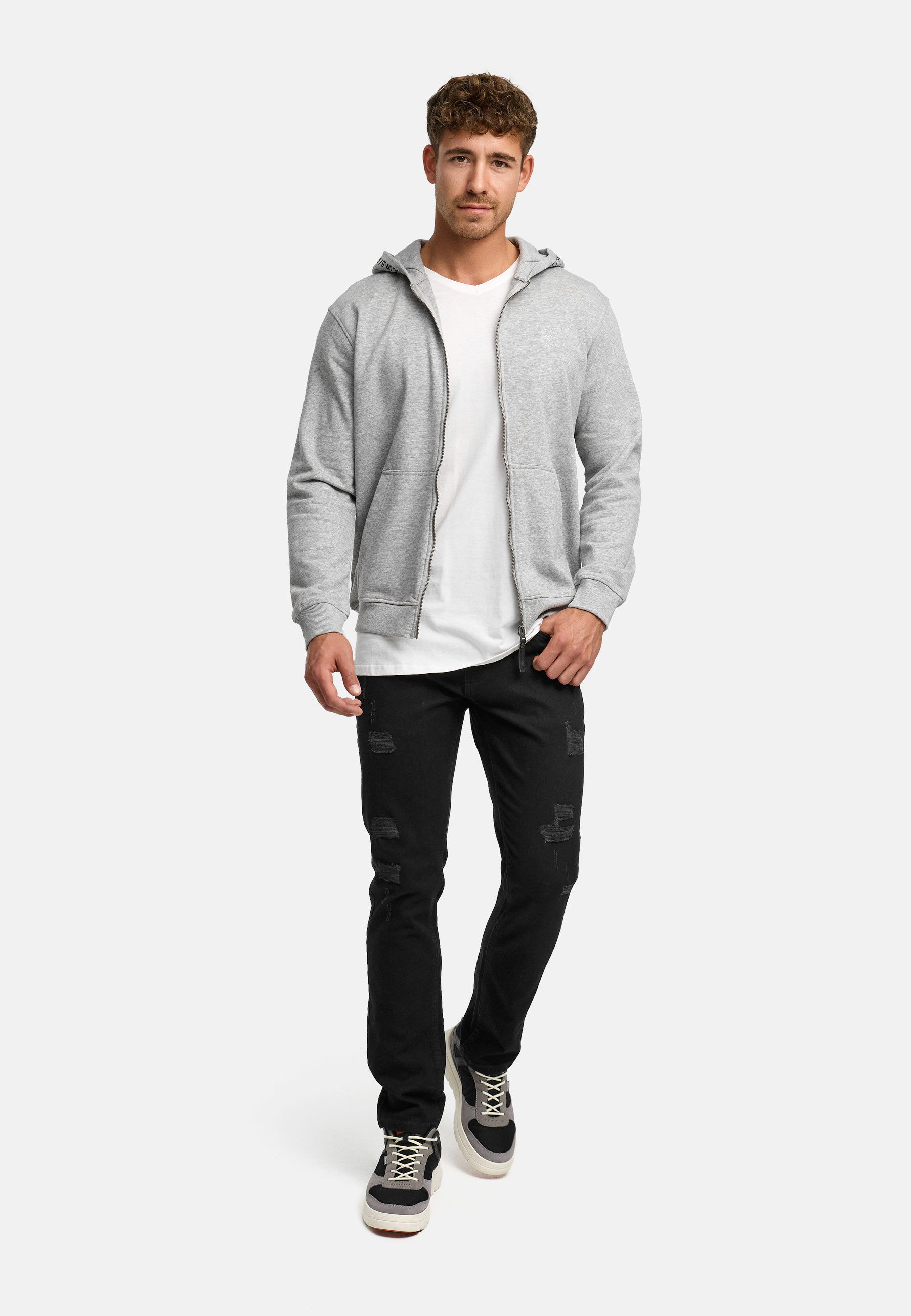 INDICODE Regular-fit-Jeans Herren INPlum Jeanshose Destroyed mit Stretch – Bild 5 von 5
