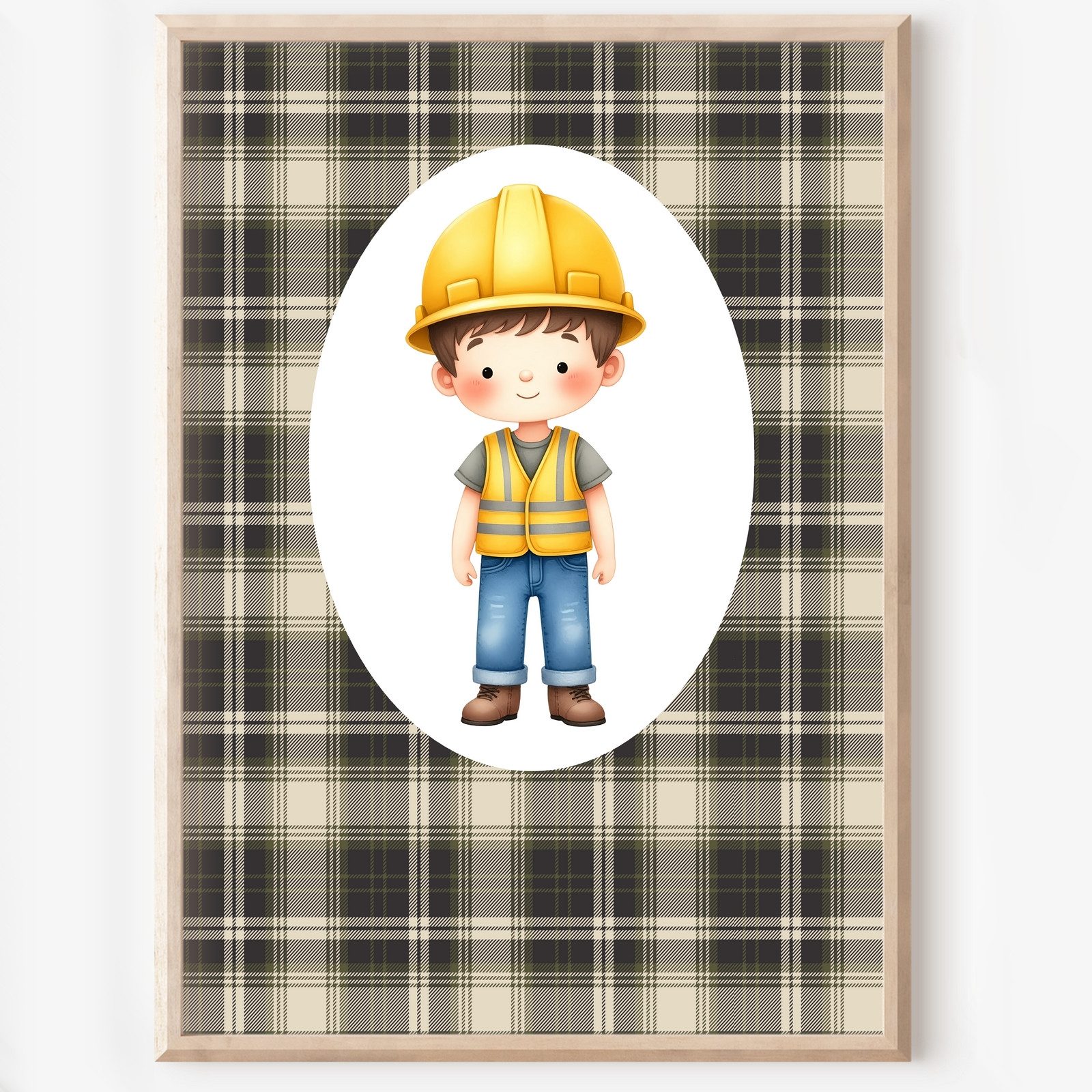 homestyle-accessoires Poster Kinderzimmer Bilderwand 10erSet Bilderset Babyzimmer BAUSTELLE, (10 St), - Ohne Bilderrahmen - Sorgfältige & sichere Verpackung