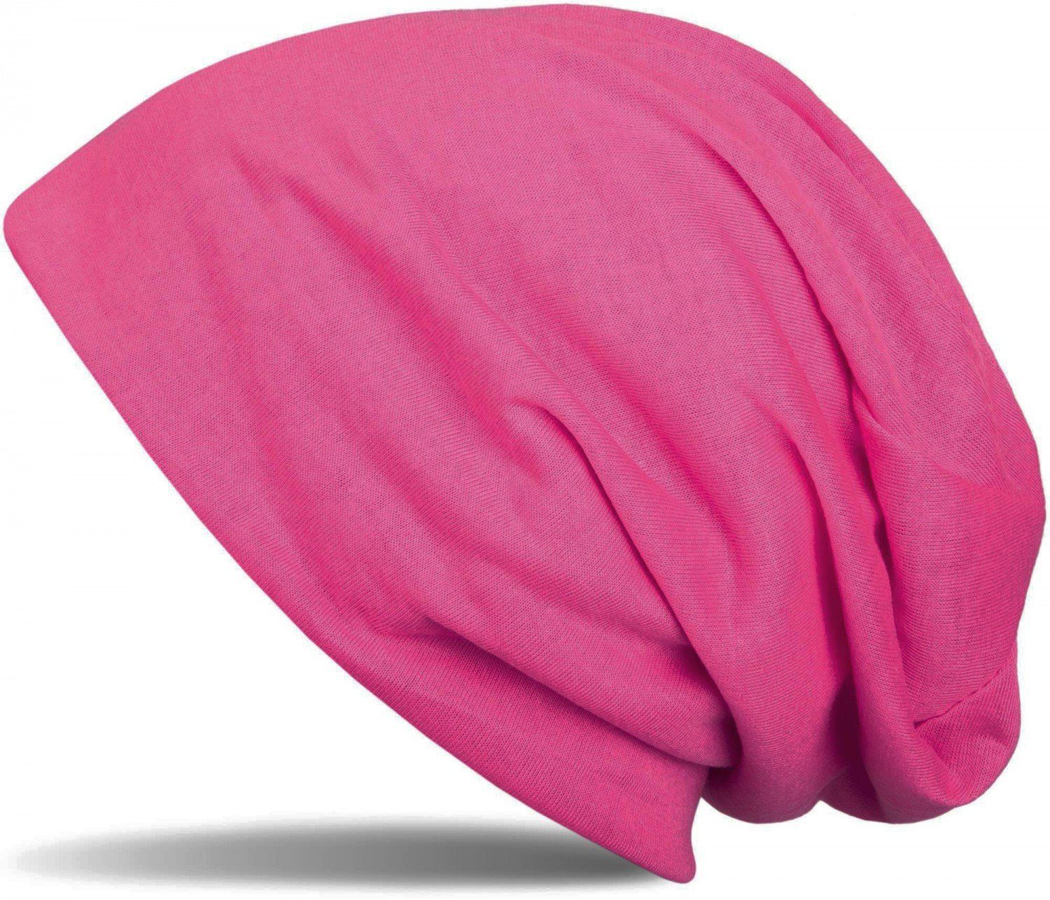 (1-St) Neonpink Beanie styleBREAKER Slouch Mütze Beanie Uni