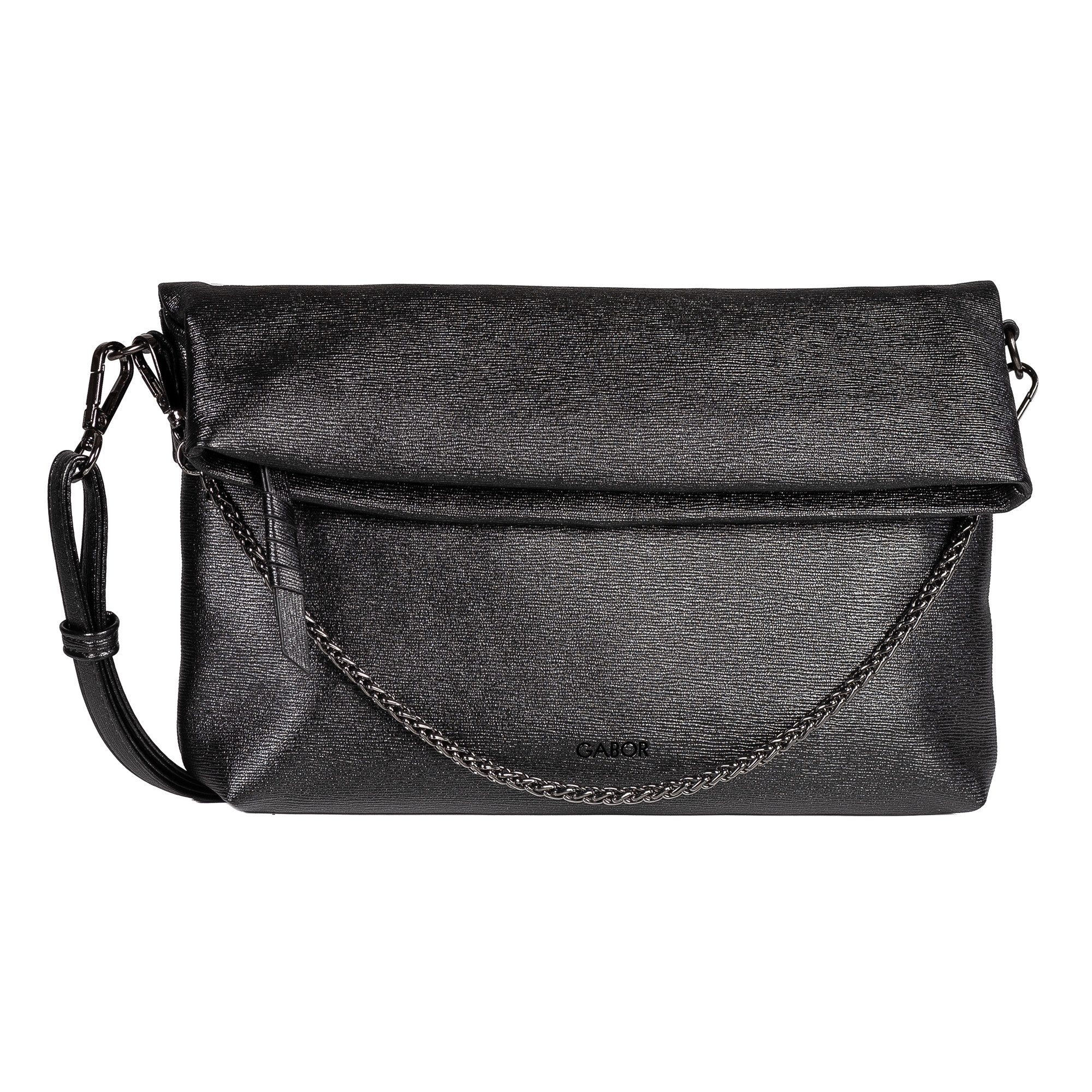 Gabor Umhängetasche Hava, Damen Abendtasche mit Kette als Umhängeriemen