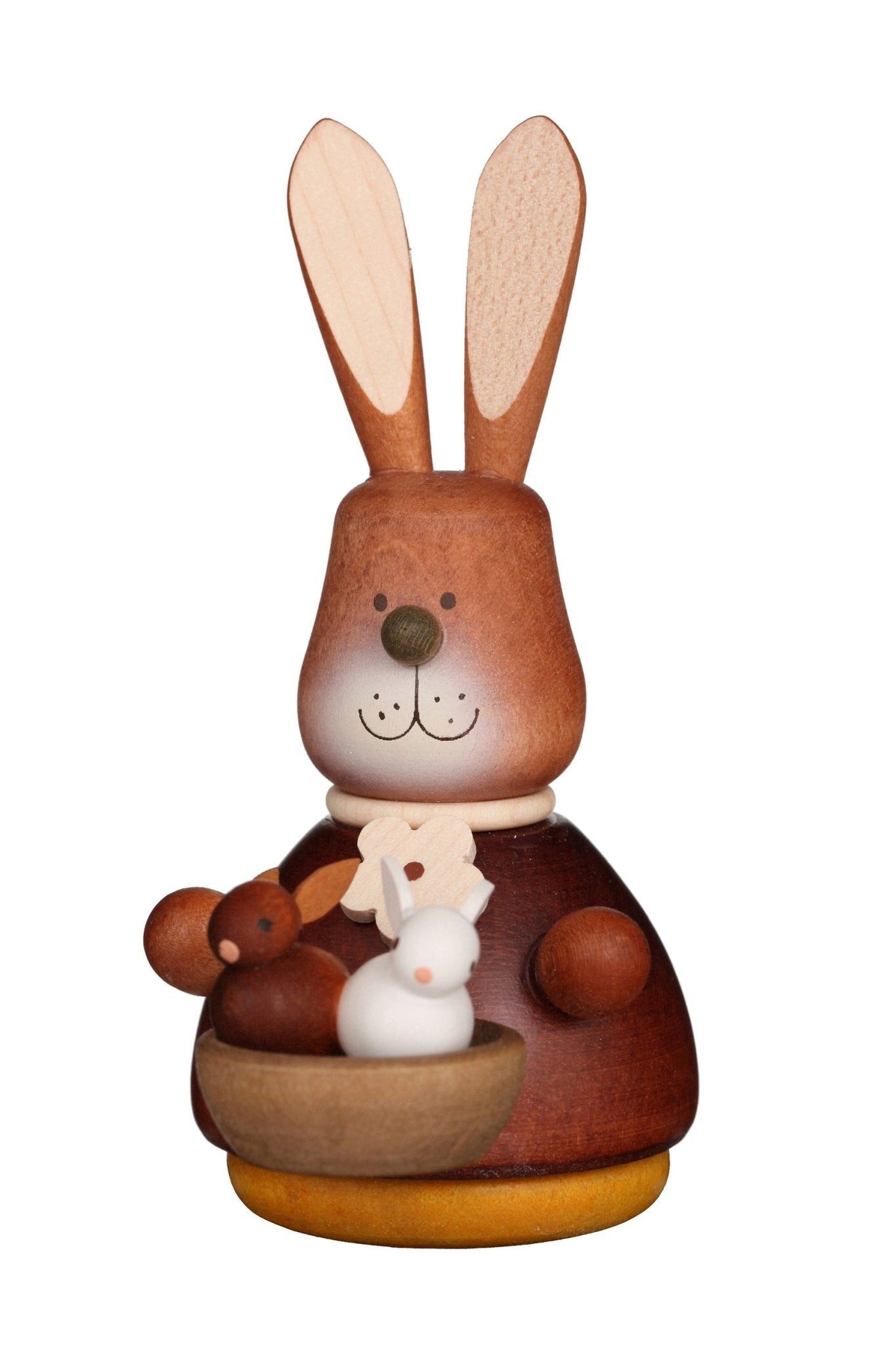 Christian Ulbricht Dekofigur Ulbricht Wackelmännchen - Wackelhase mit Babys natur - 9.8cm