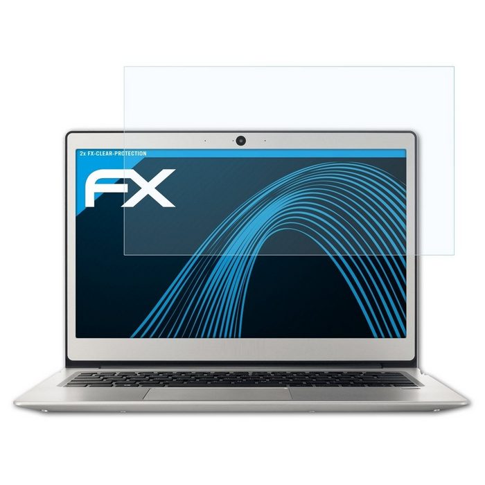 atFoliX Schutzfolie Displayschutz für Acer Swift 1 13.3 inch (2 Folien) Ultraklar und hartbeschichtet