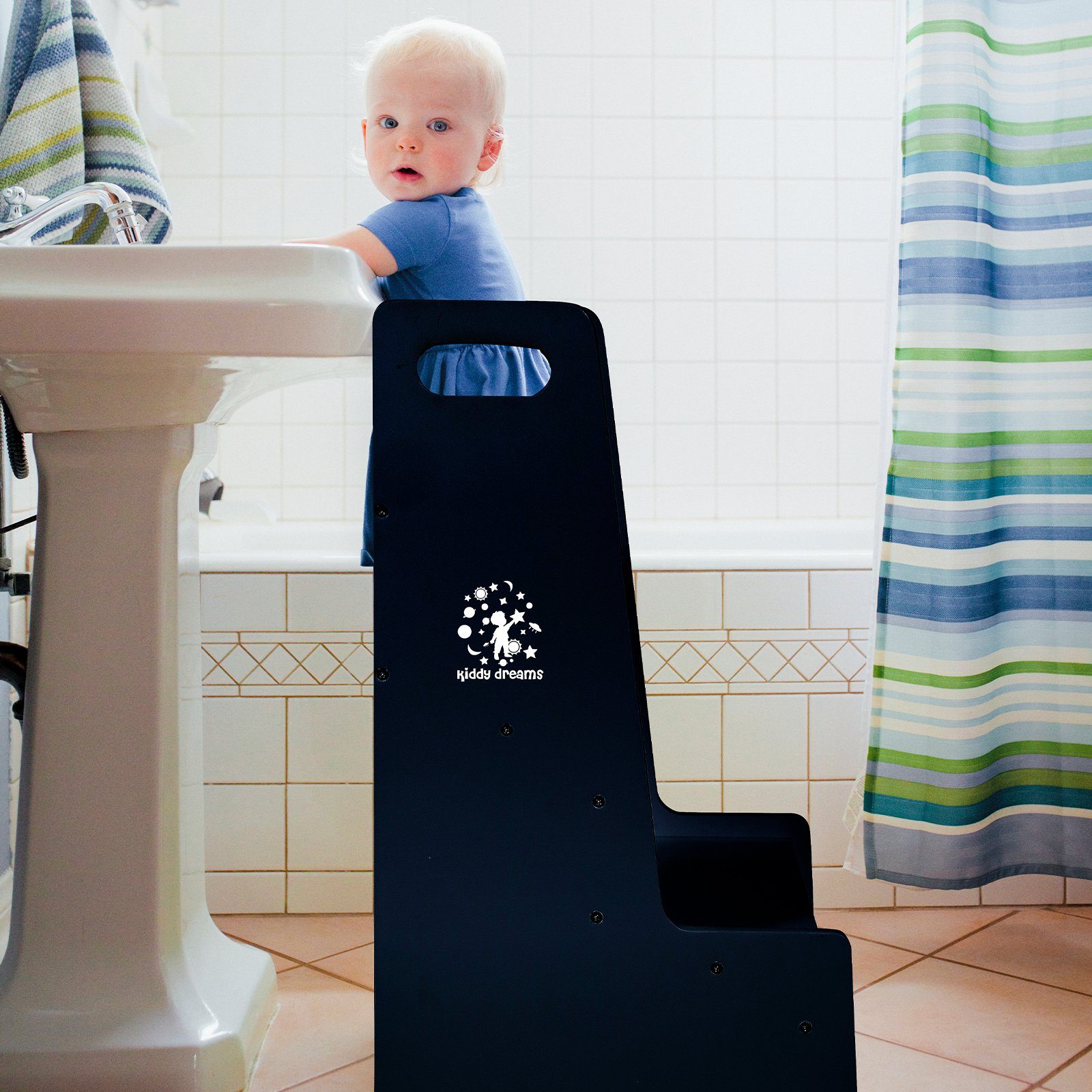 CCLIFE Stehhilfe Lernturm Lernstuhl Kinderstuhl Küche günstig online kaufen