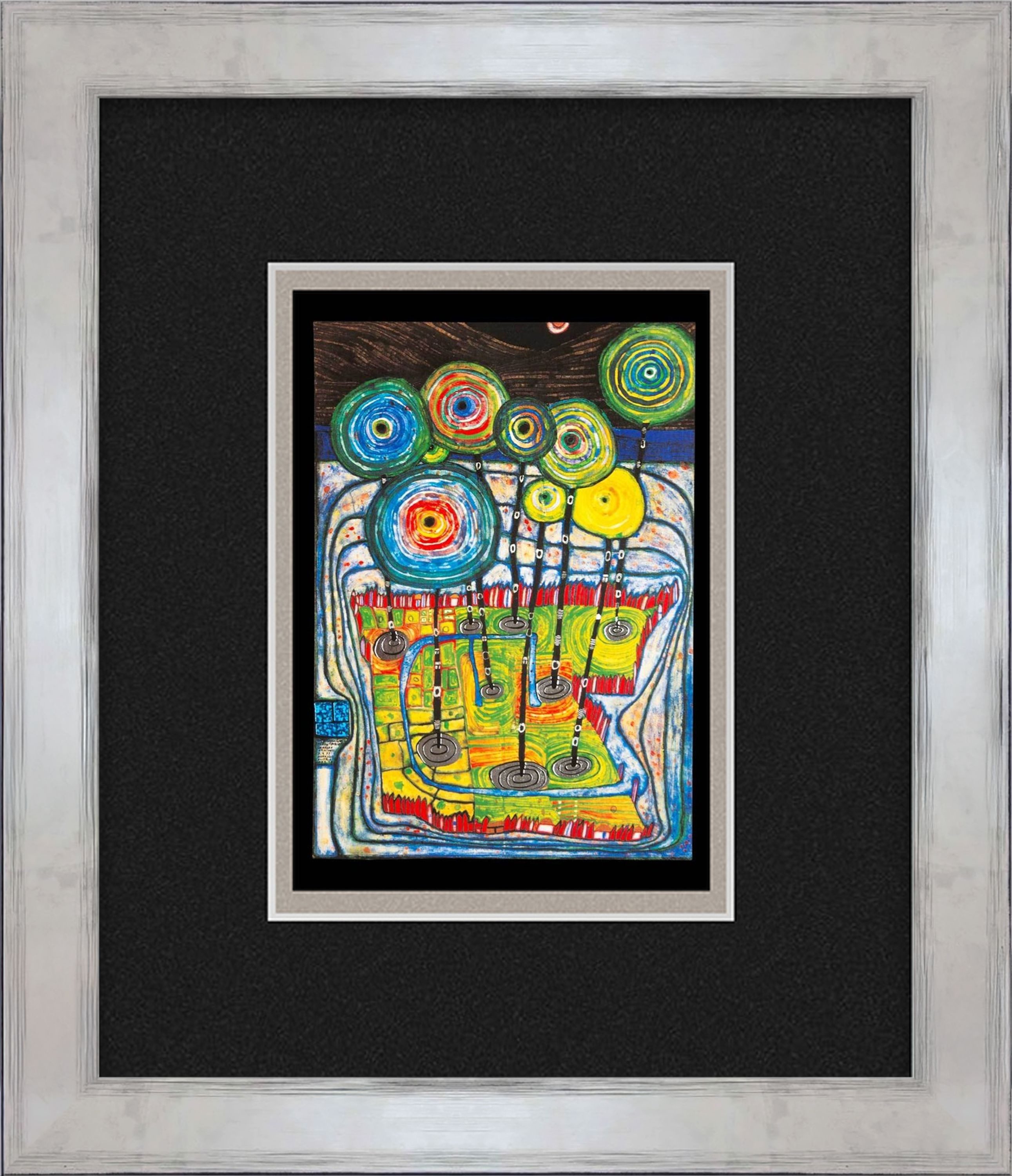 artissimo Bild mit Rahmen Hundertwasser / günstig online kaufen