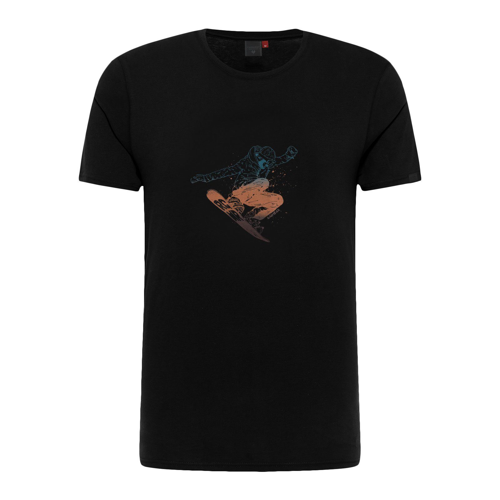 Ragwear T-Shirt Rogger mit coolem Snowboard-Print 1010 black