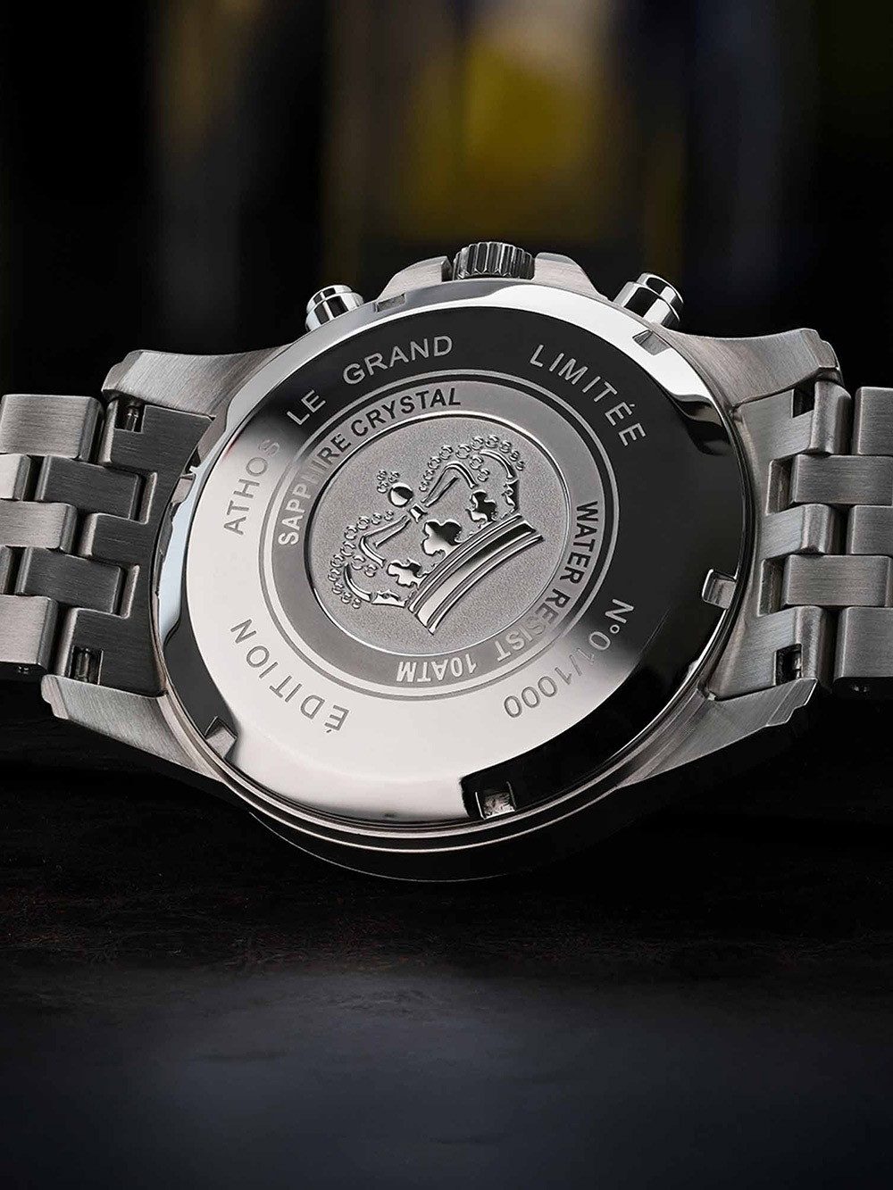 LOUIS XVI Quarzuhr Louis XVI LXVI3521 Herrenuhr Athos le Grand 2.0 Diamond Chronograph 48 Louis XVI LXVI3521 Herrenuhr Athos le Grand 2.0 Diamond Chronograph 48mm 10ATM