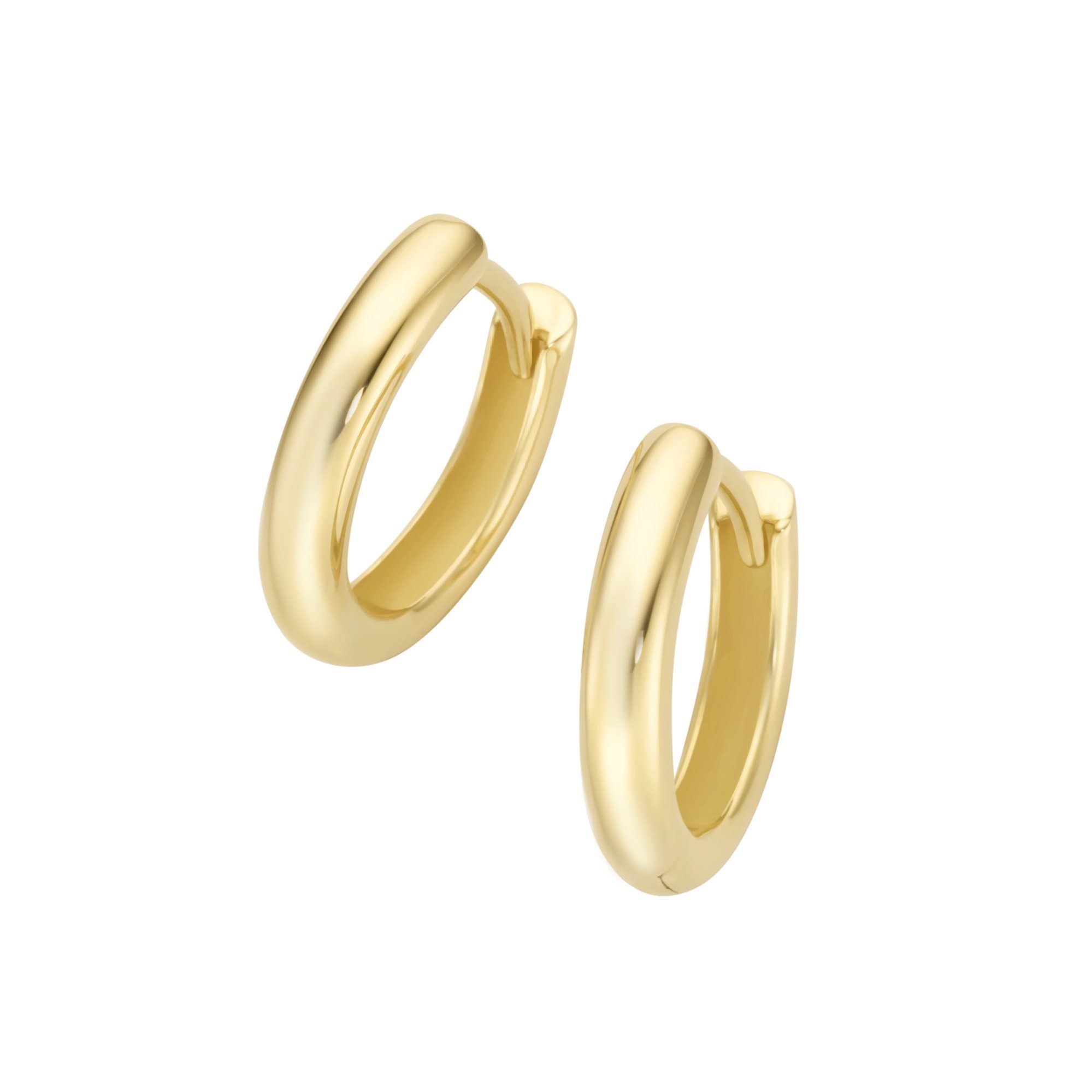 Luigi Merano Paar Creolen rund, Durchmesser ca. 13,1 mm, Gold 585 günstig online kaufen