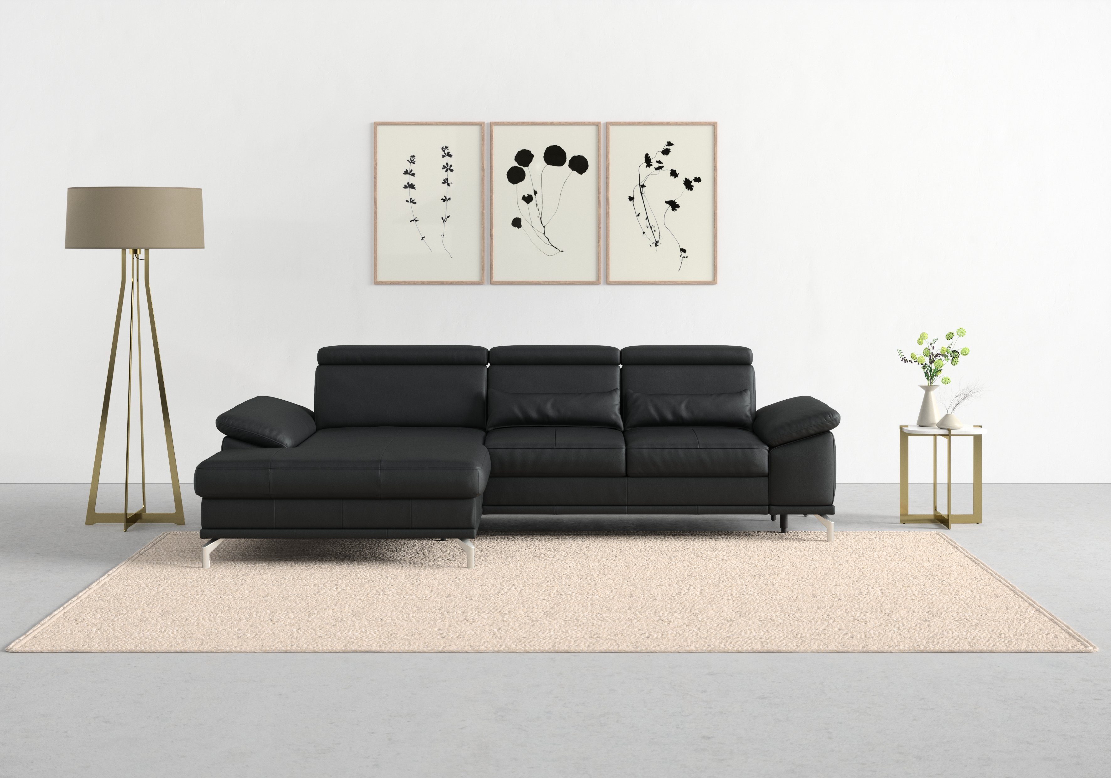sit&more Ecksofa Cabrio L-Form, mit Sitztiefenverstellung, günstig online kaufen