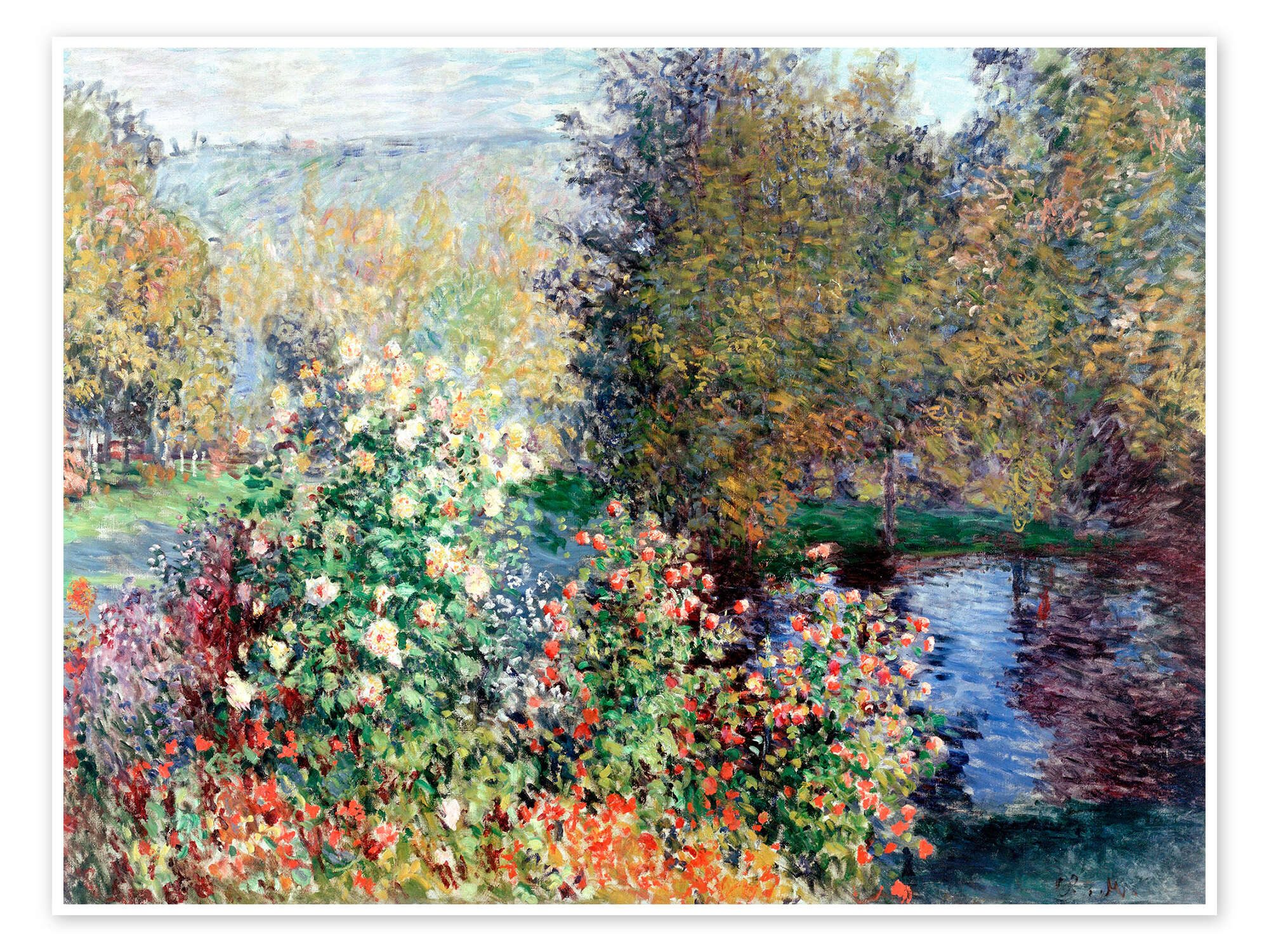 Posterlounge Wandbild Stiller Winkel, Claude Monet, erhältlich als Poster, günstig online kaufen