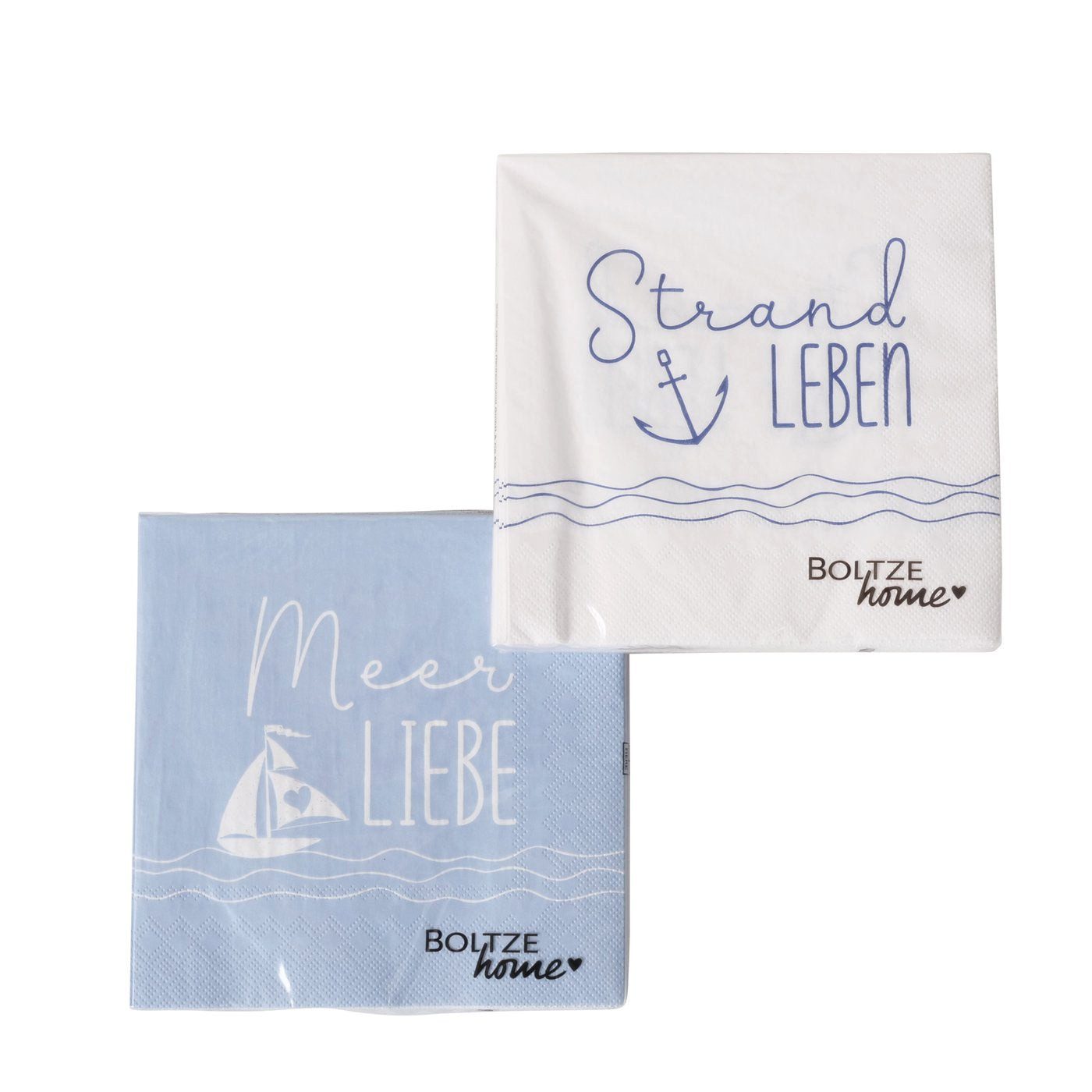 BOLTZE Papierserviette Servietten Sailor Meerliebe Strandleben, 20 Stück von Boltze - Serviet