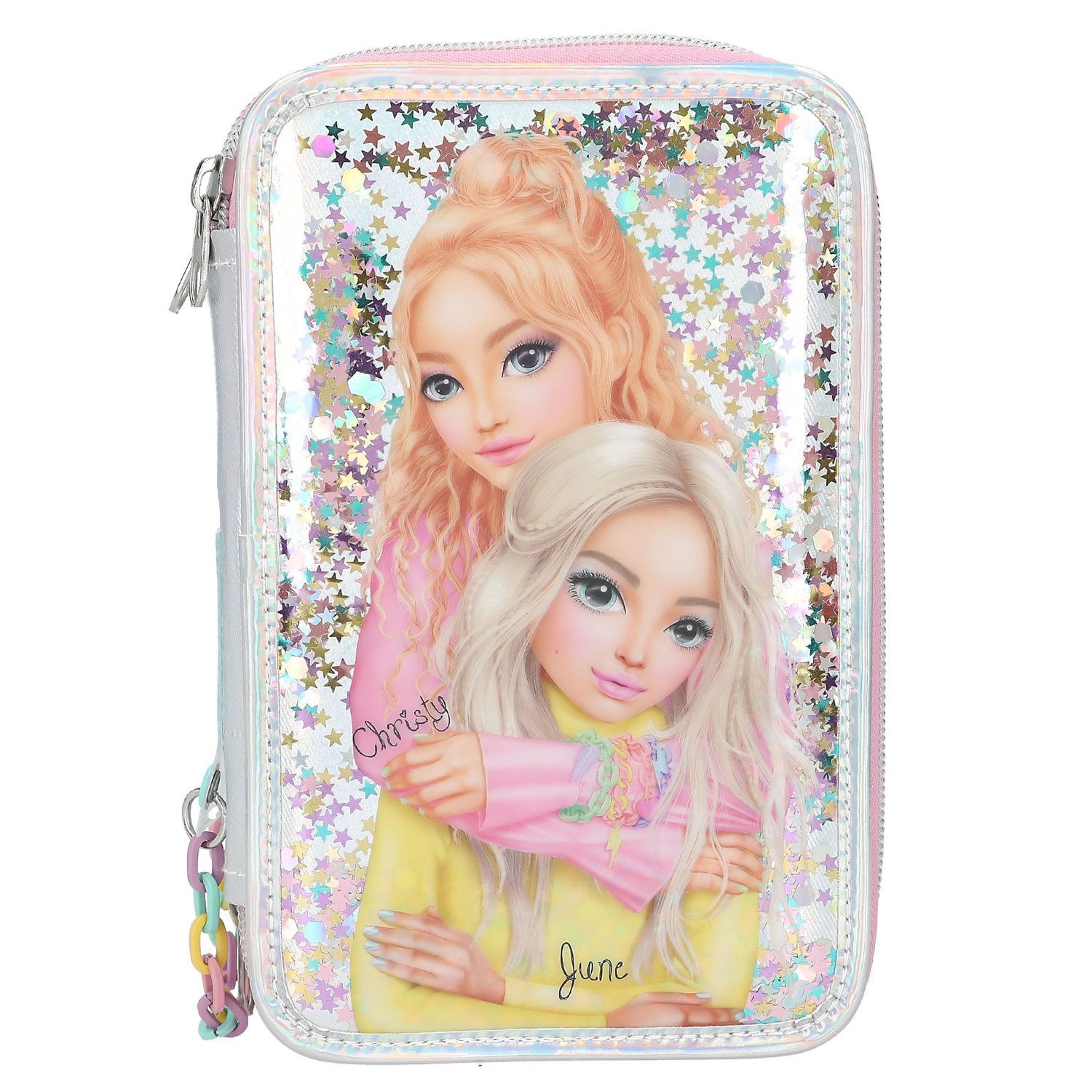 Geldbörse Depesche 3-Fach Federtasche TOPModel ELECTRIC 10-Silber