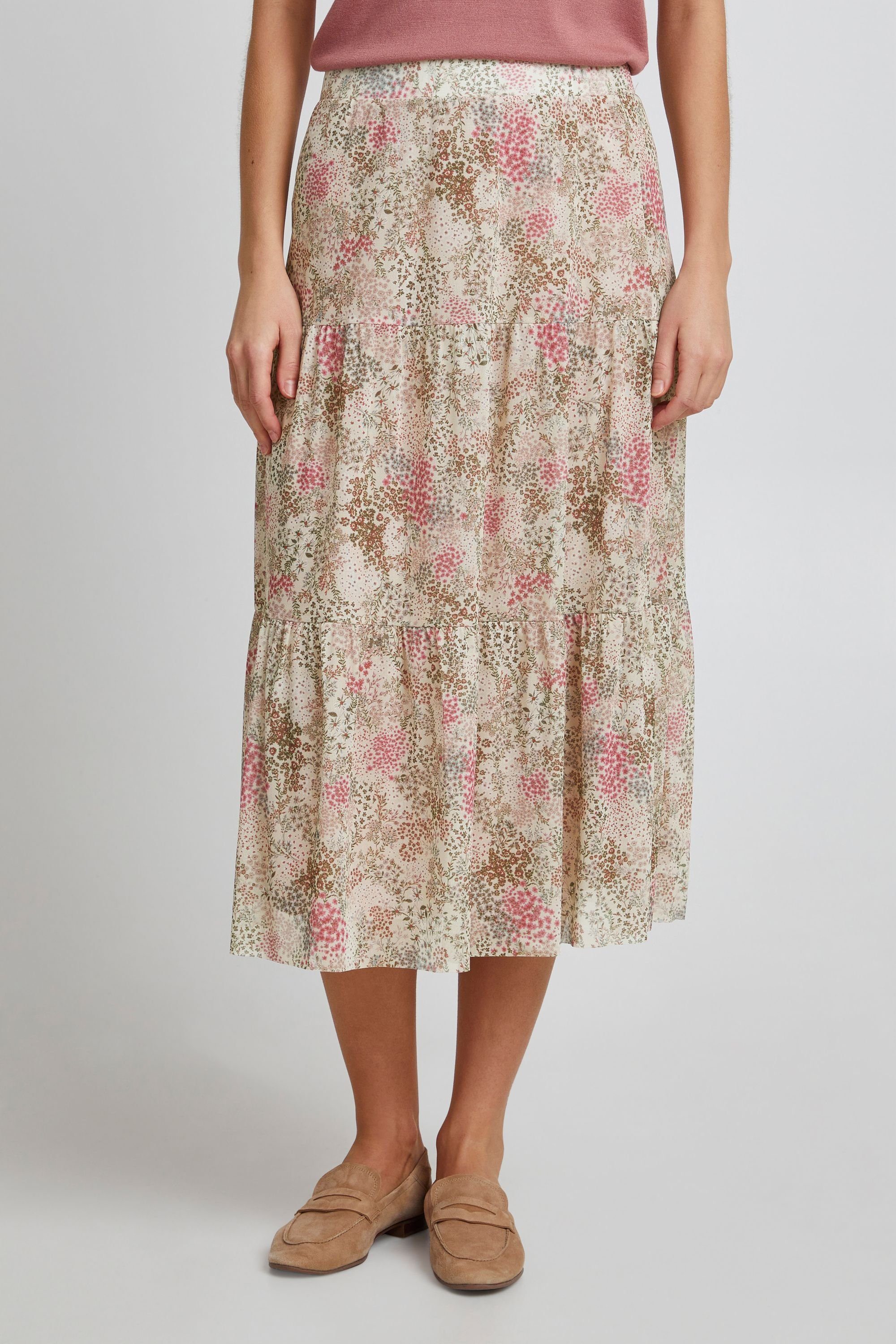 fransa Maxirock Fransa FRFEMESH 1 Skirt - 20610294 Rose of Sharon mix