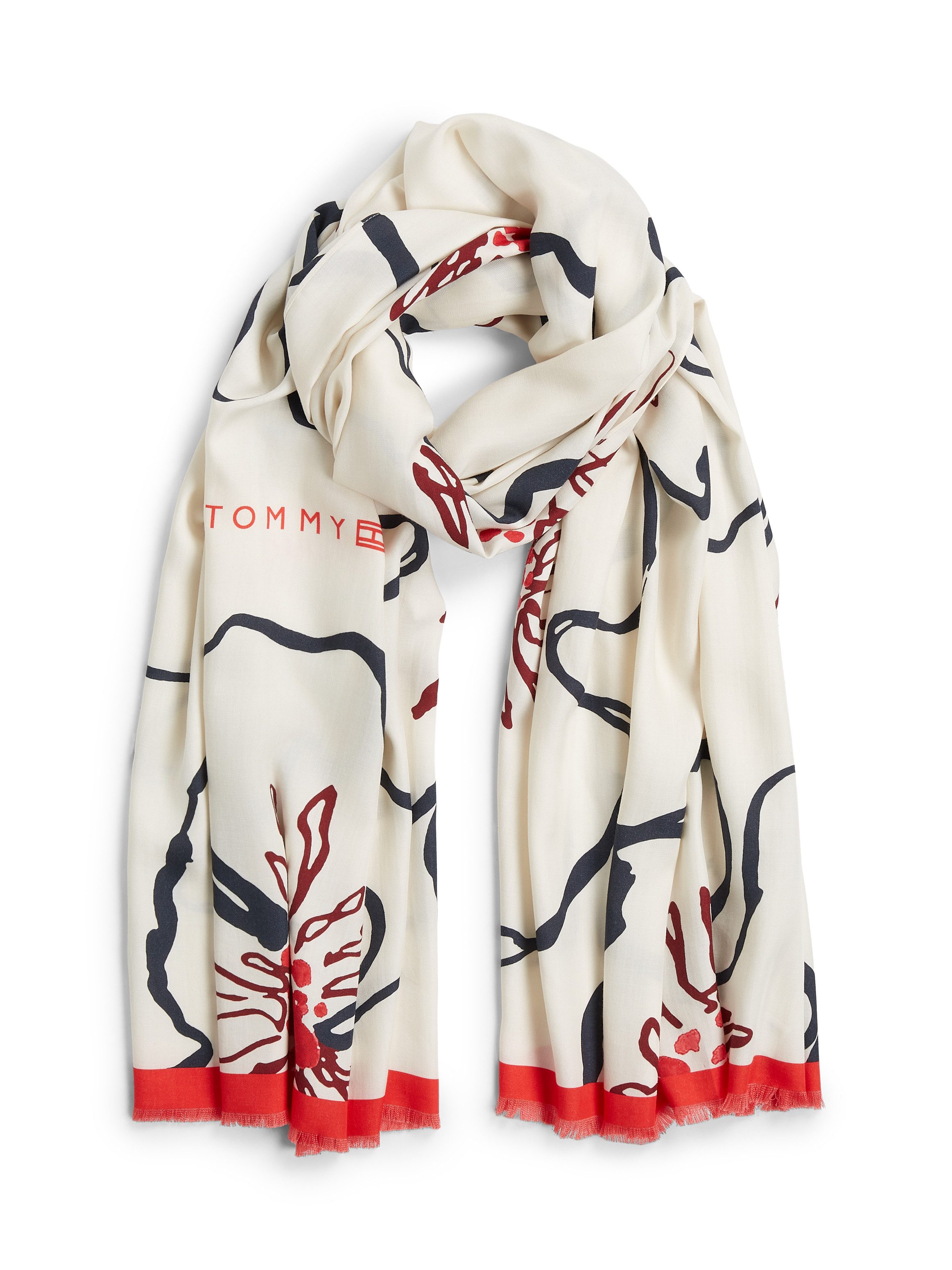 Tommy Hilfiger Modeschal TH FLAG FLORAL, 80 x 200 cm