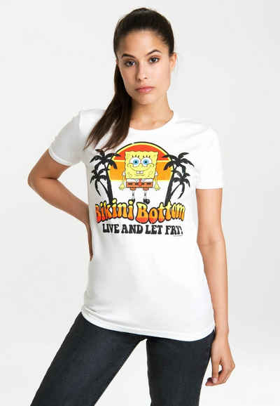 LOGOSHIRT T-Shirt Spongebob – Bikini Bottom mit lizenzierten Originaldesign