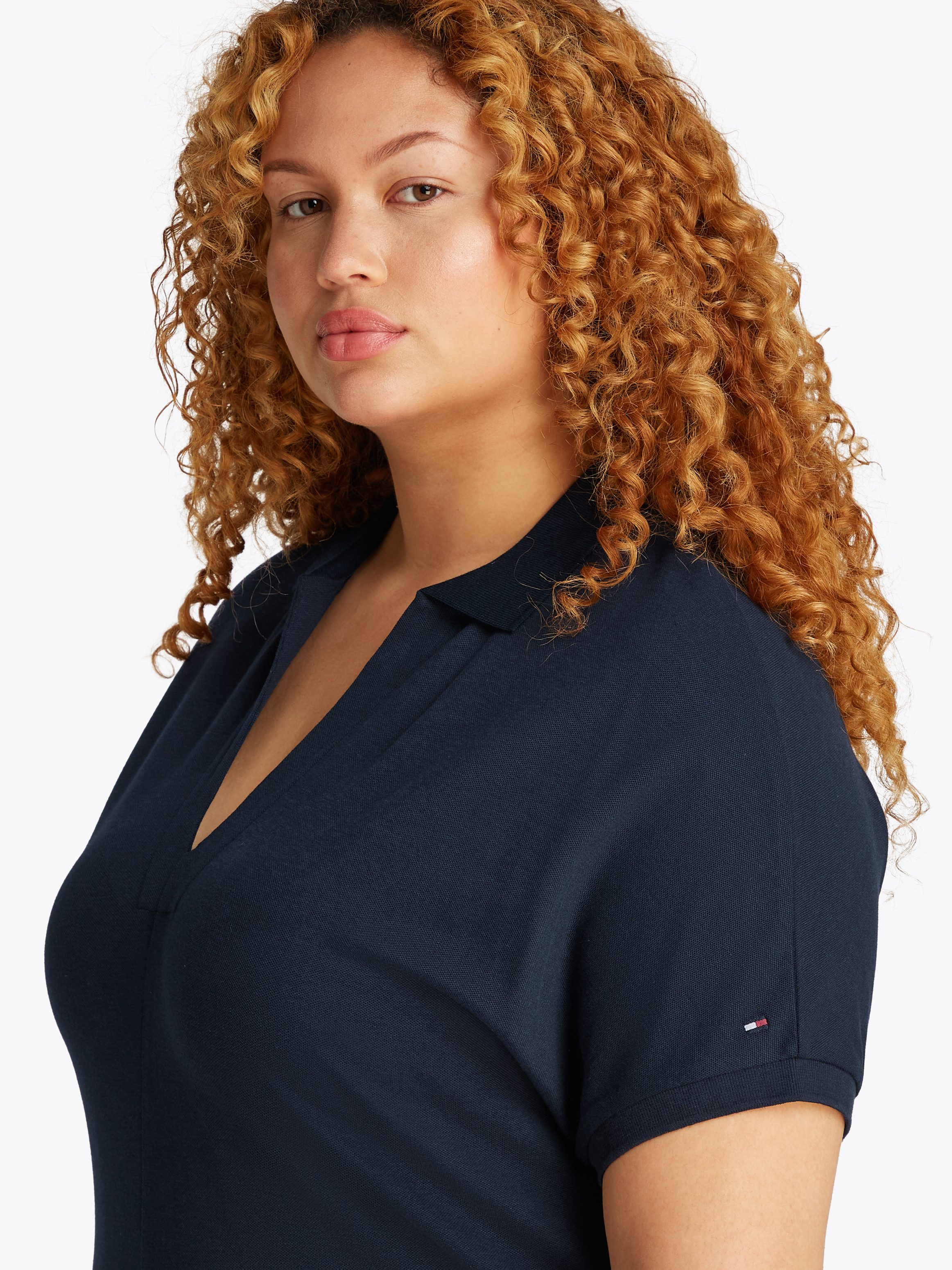 Tommy Hilfiger Curve Midikleid CRV LYOCELL günstig online kaufen