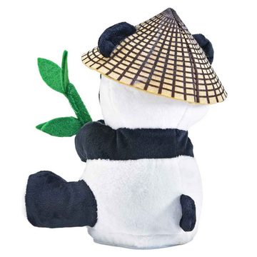 Kögler Kuscheltier Labertier Panda Bär Bao Bao mit Hut & Bambus spricht alles nach 18cm