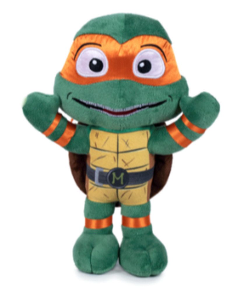 Plüschfigur Teenage Mutant Ninja Turtles Michelangelo Kuscheltier - 22 cm