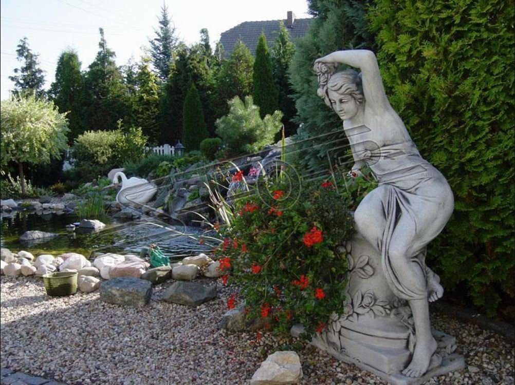 Topf JVmoebel Blumen Garten Blumenkästen Blumentopf Statue Skulptur Blumentöpfe Kübel