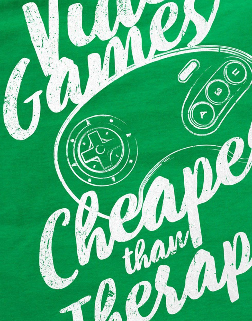 style3 Print-Shirt gamer Therapy classic Video T-Shirt retro grün sonic Herren konsole Game drive