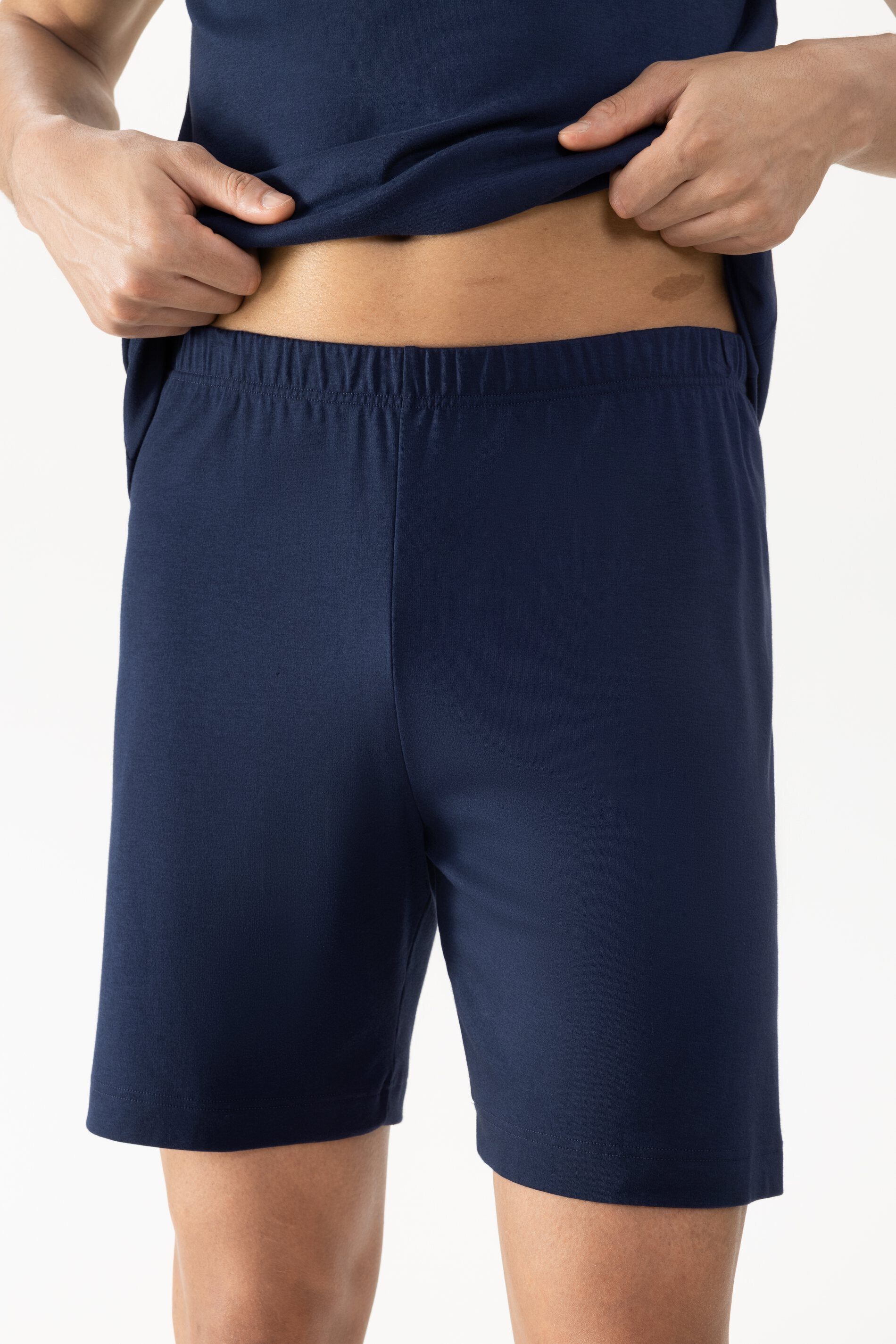 Mey Schlafanzug Mey Herren Anzug kurz Serie Pure Night Uni Pyjama (2 tlg)